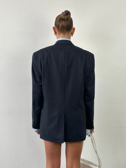 Chaps Ralph Lauren Pure Wool Single Breated Blazer - 44R/XL