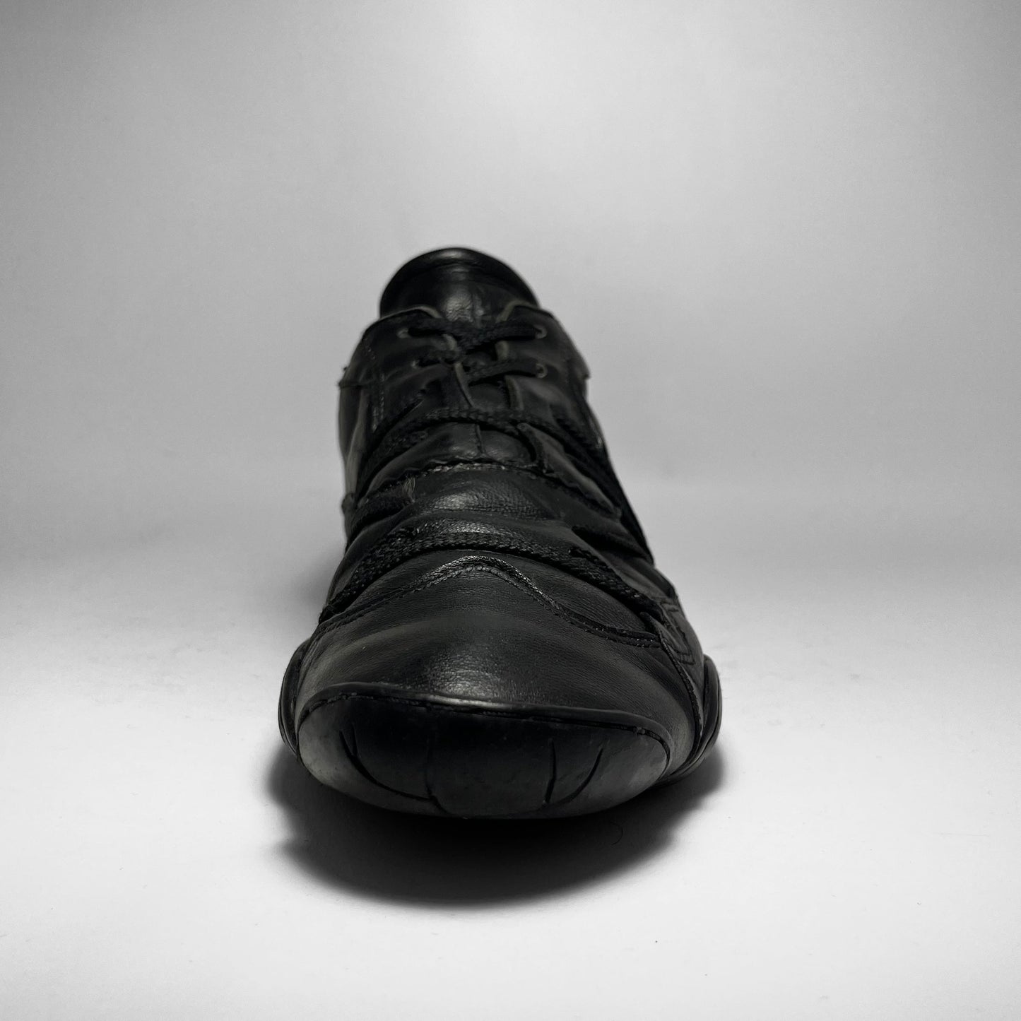 Marithé + François Girbaud Laced Leather Ballet Shoes (2000s)