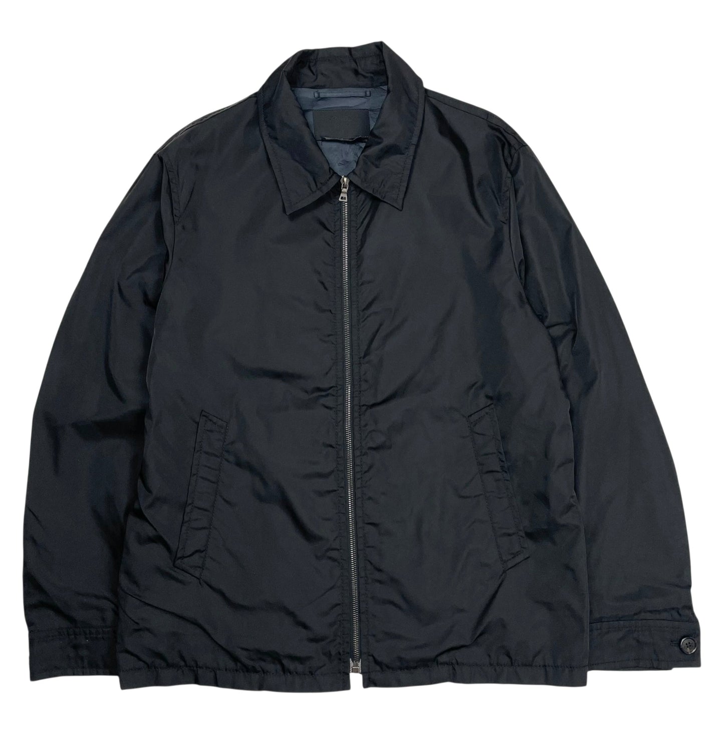 Prada Nylon Work Jacket, Size Large | O/S, Black