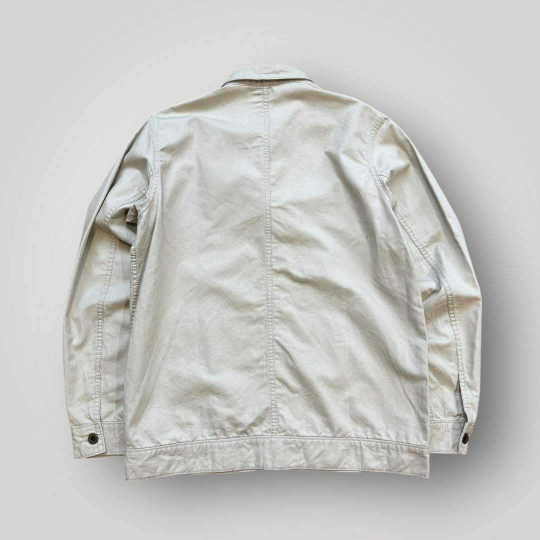 Beams Linen Mix Button Up Over Shirt M/L | Default Title, Sand