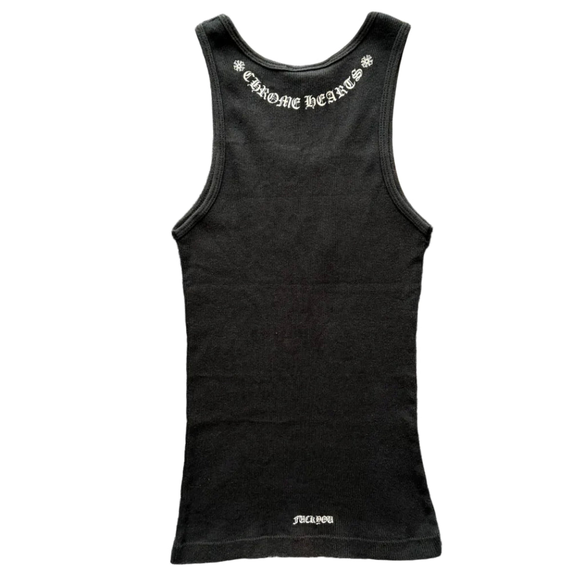 Chrome Hearts Vintage Hairy Cross Tank Top | Medium, Tan