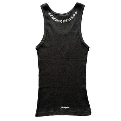 Chrome Hearts Vintage Hairy Cross Tank Top | Medium, Tan