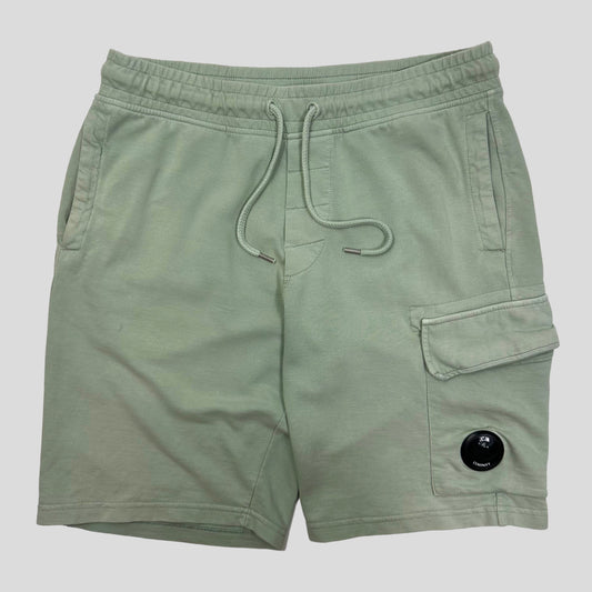 CP Company Mint Green Goggle Lens Shorts - M