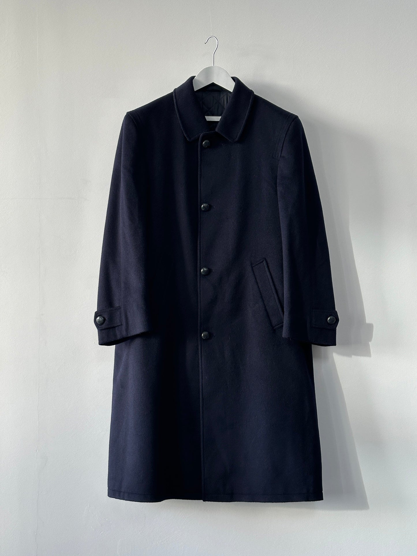 Vintage Wool Alpaca Single Breasted Coat - L