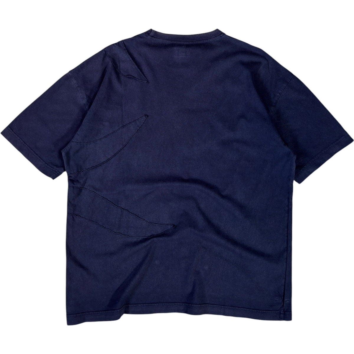 Armani Jeans 00’s Raw Stitch T Shirt L | Large, Navy