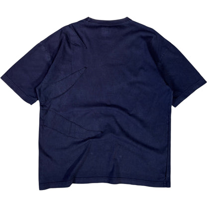 Armani Jeans 00’s Raw Stitch T Shirt L | Large, Navy