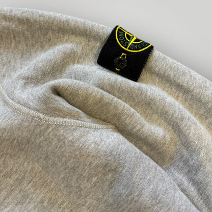 Stone Island Cotton Grey Hooded Jumper L