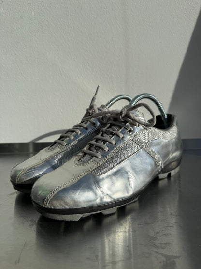 Prada Sport 00s Metallic Trainers | UK 37.5, Metallic Silver