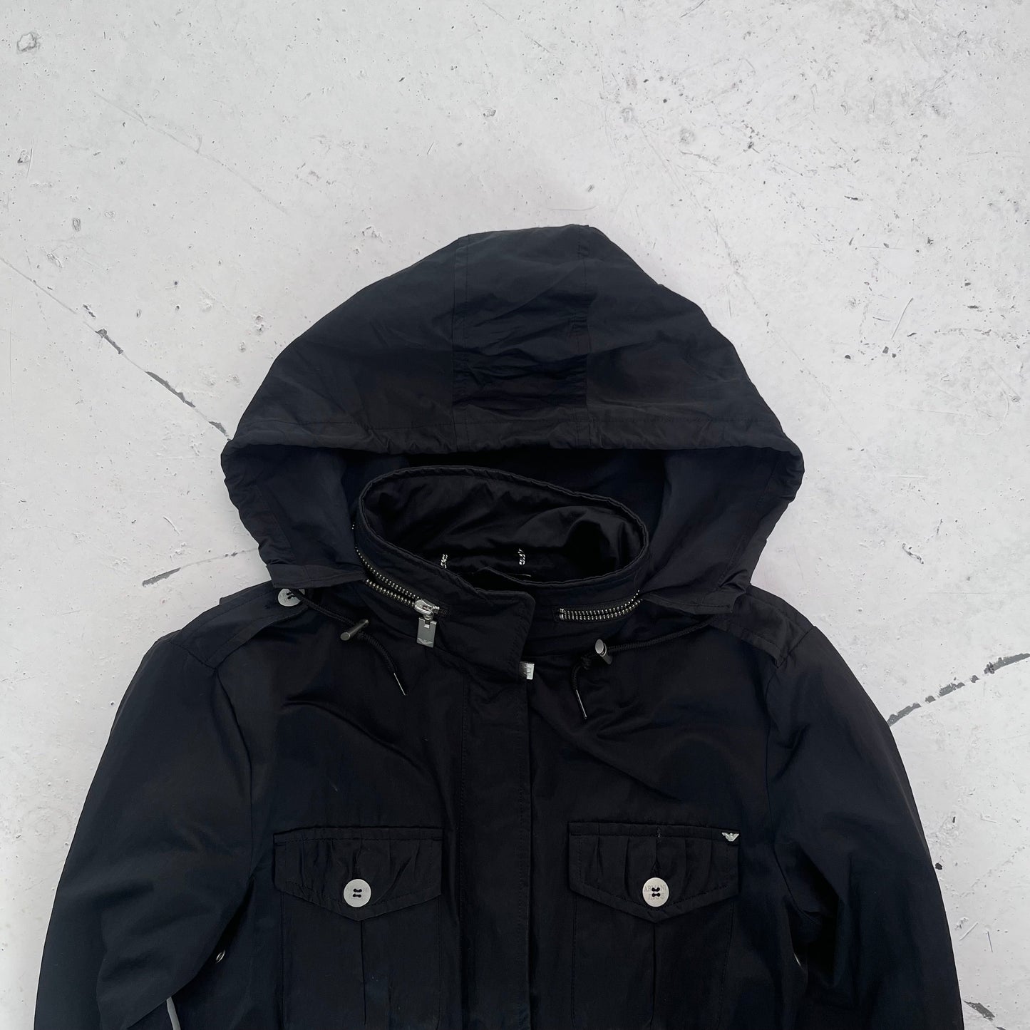 2000s armani jeans jacket | Black, Black