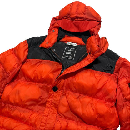 Stone Island 2008 Modular Anatomy Aitor Thorup Down Jacket | XL, Orange and Black