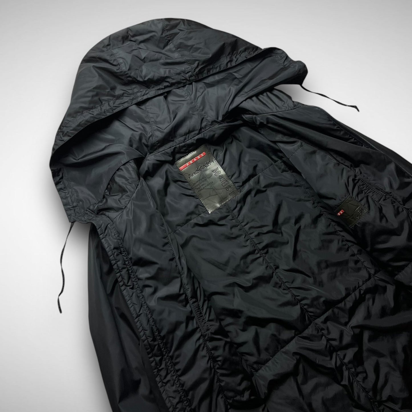 Prada Padded Nylon Overcoat (2000s)