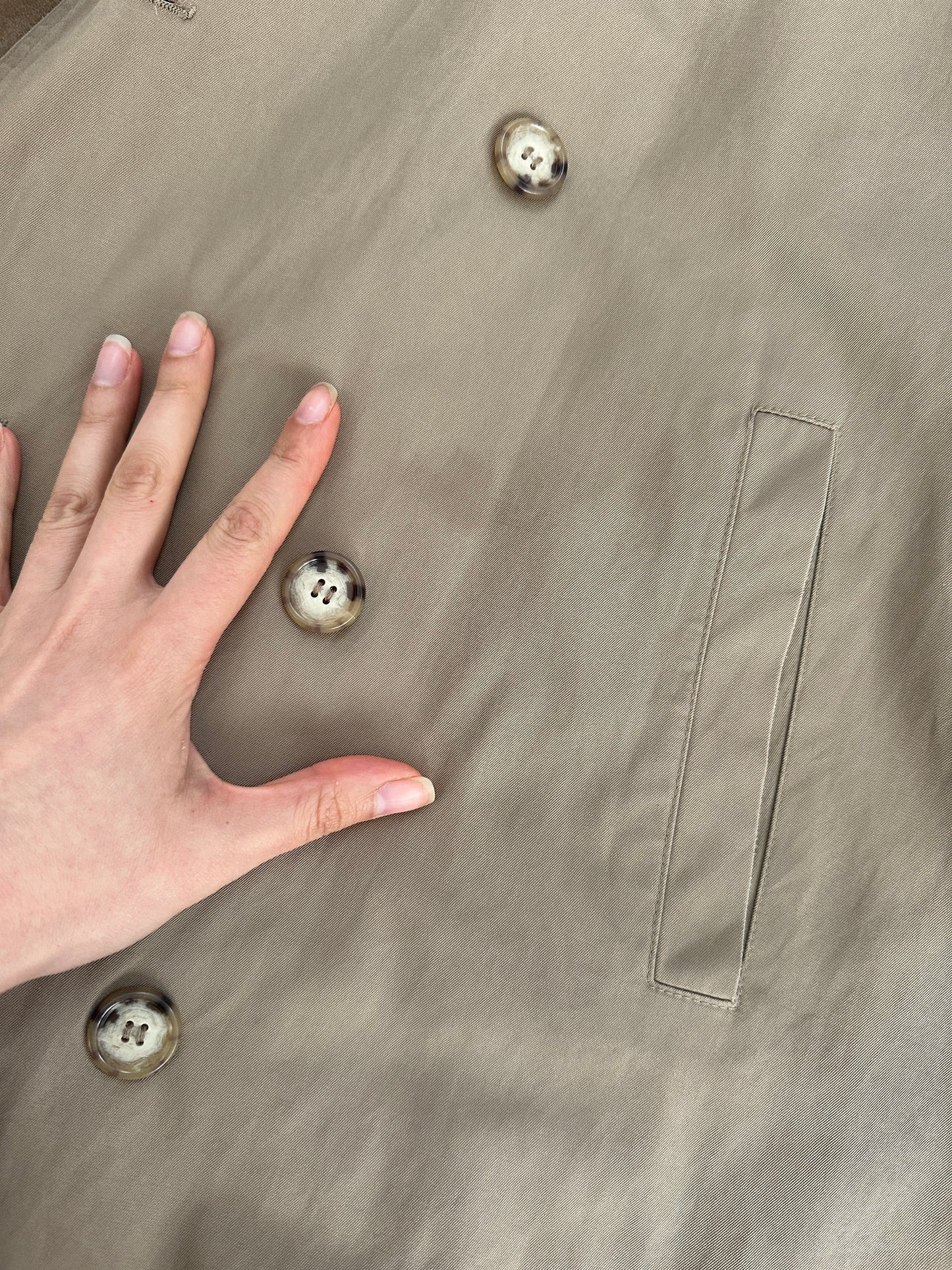 Yves Saint Laurent 80s Pure Cotton Double Breasted Belted Trench Coat - XL