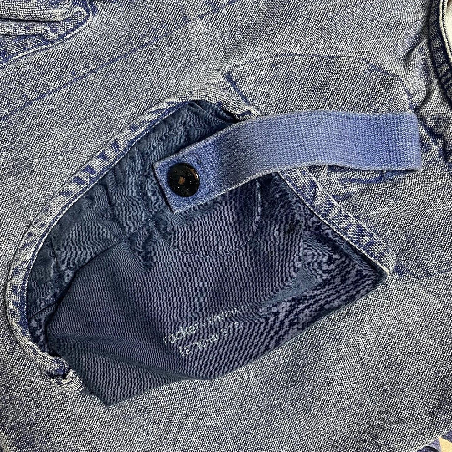 S/S 1986 Stone Blue Enzyme Wash Denim Pilots Vest