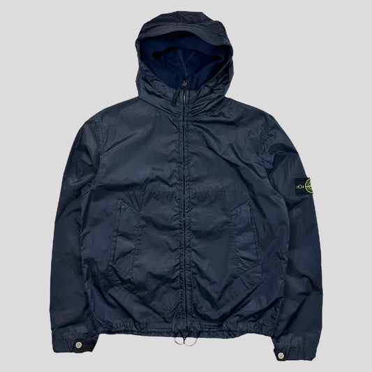 Stone Island AW07 Nylon Shimmer Velvet Lined Flock Jacket - L