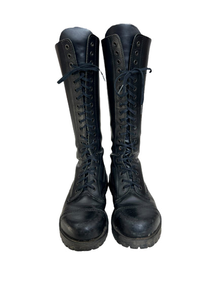 Shellys 1990s steel toe cap 20-eyelet boots | BLACK, Black