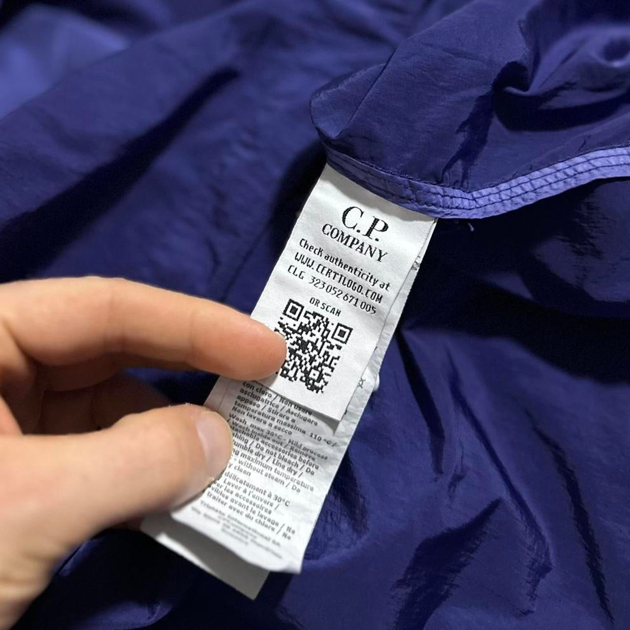 CP Company Blue Nylon Pullover Jacket
