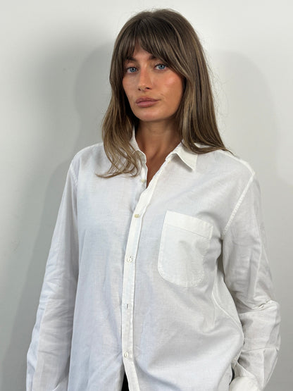 Yves Saint Laurent Chemises 1990s Pure Cotton Shirt - L