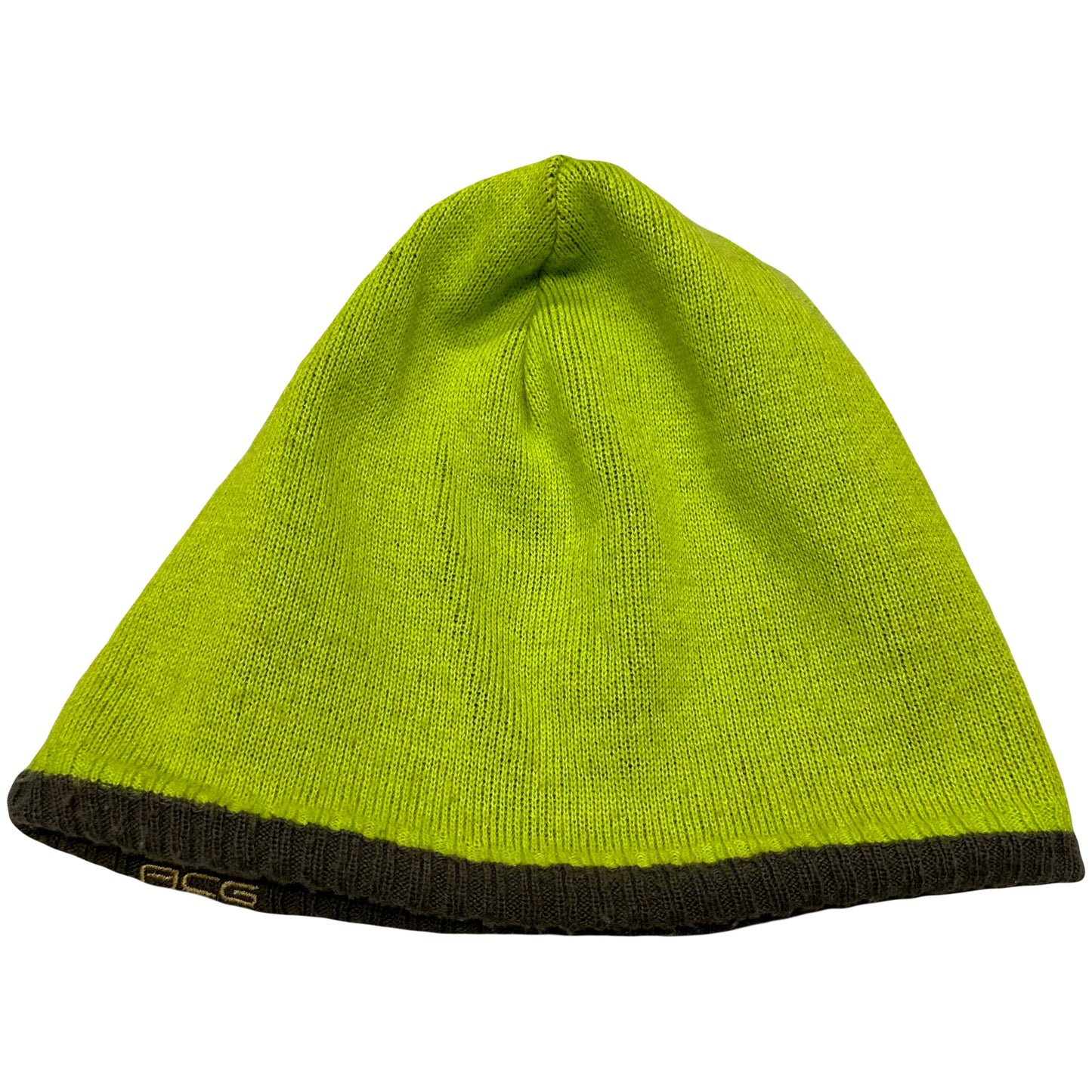 Nike ACG Reversible Beanie In Neon Green & Brown ( M )