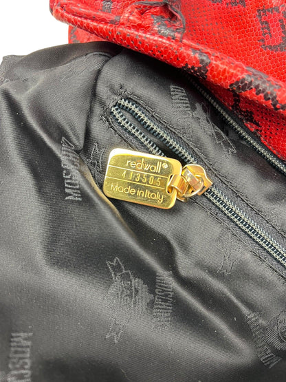 Moschino mid 1990s Python bag