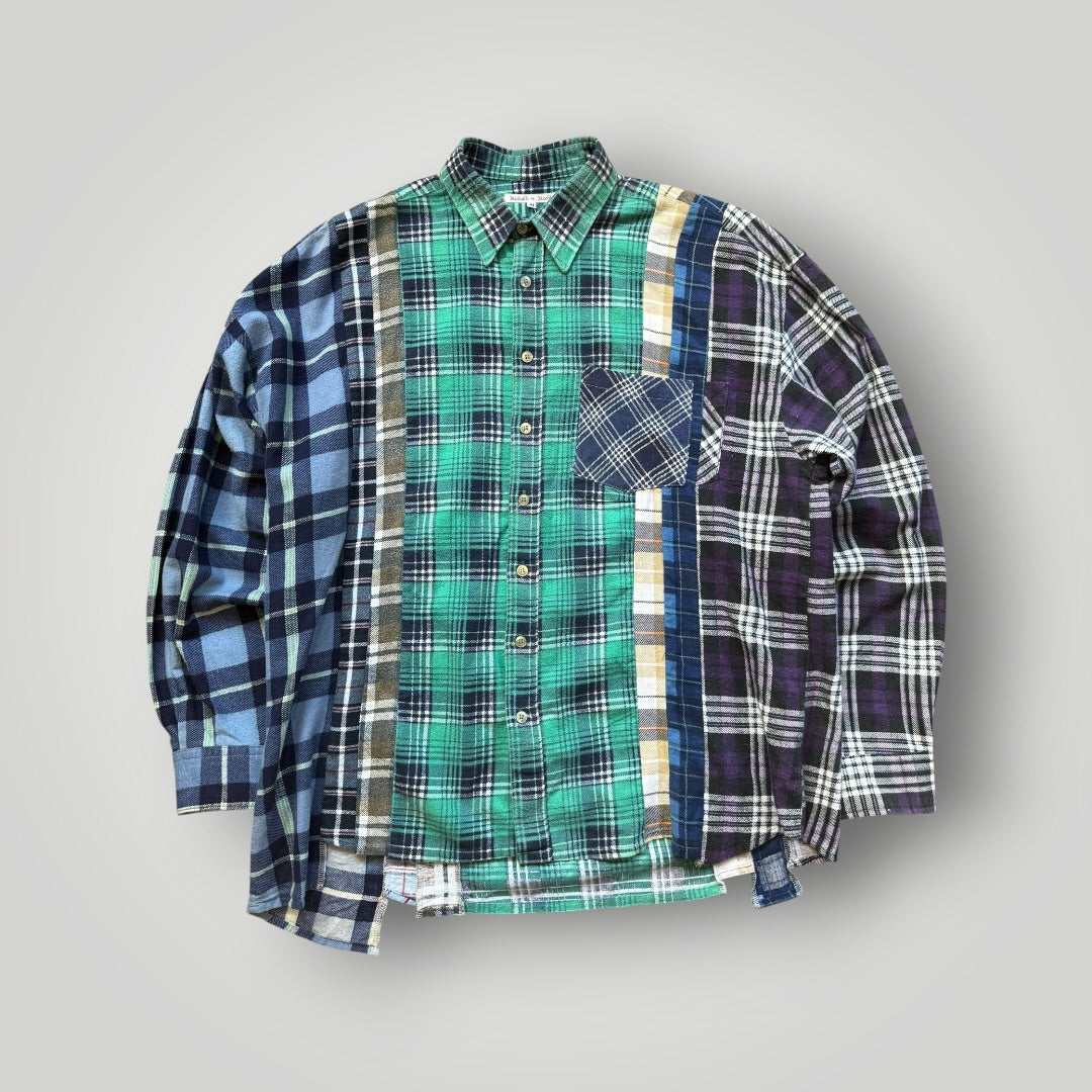 Needles Re-build Cotton Flannel Shirt M | O/S, Multicolor