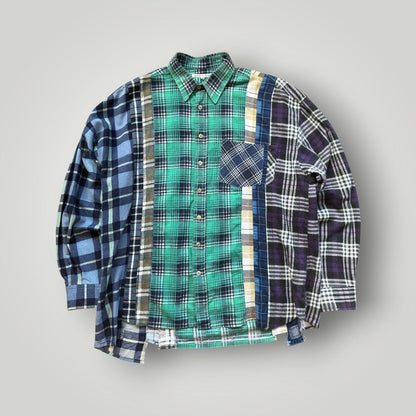 Needles Re-build Cotton Flannel Shirt M | O/S, Multicolor