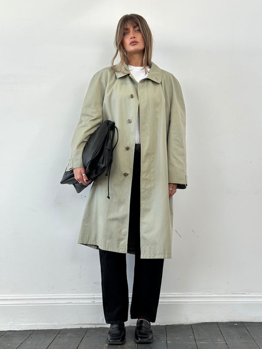 Yves Saint Laurent Concealed Placket Trench Coat - XXL