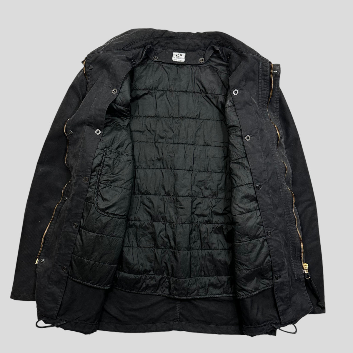 CP Company AW02 La Mille Padded Field Jacket - IT52 (L/XL) | Large, Black