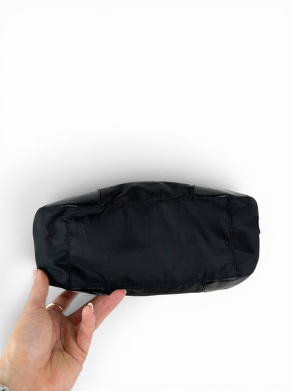 2000s Prada Milano Nylon Mini Tote Bag | O/S, Black