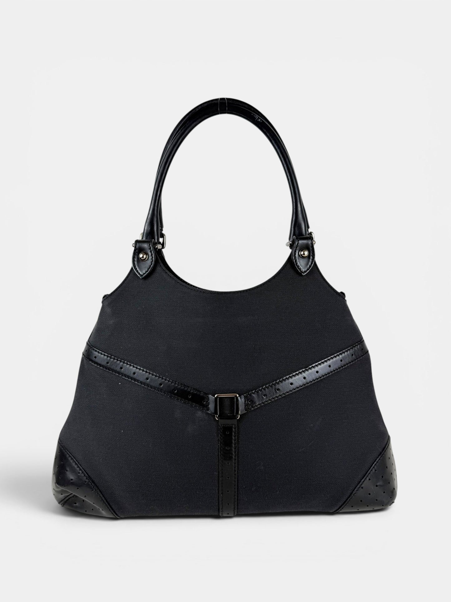 90s Gucci GG Interlocking Black Handbag | O/S, Black
