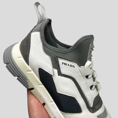 Prada Nevada Low Leather Runner Trainers - EU39 (UK7)