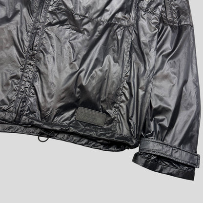Prada Milano 2017 Rubberised Race Logo Technical Windbreaker - IT50 | Default Title, Black