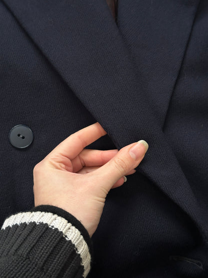 Christian Dior 1980s Pure Wool Double Breasted Coat - S