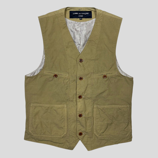 Comme Des Garçons Homme 2016 Nylon Lined Multipocket Vest - XS/S | XS, Multicoloured