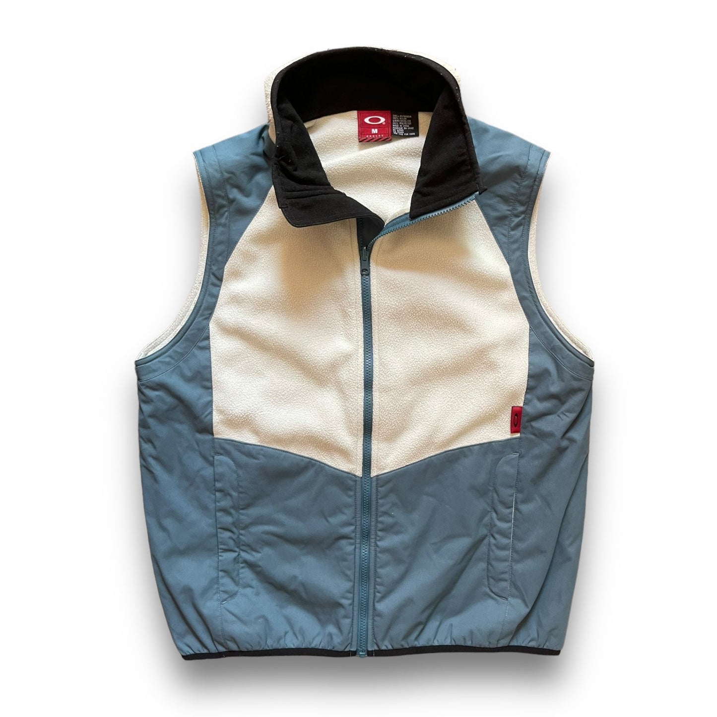 2000's Oakley Fleece/Nylon Panelled Gilet (M) | Default Title, Blue