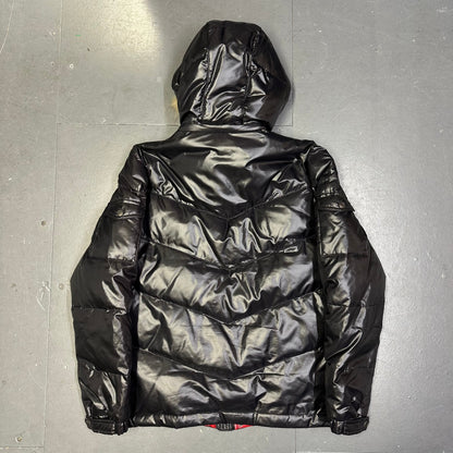 Takeo Kikuchi Puffer Jacket With Fur Hood In Black ( XL )