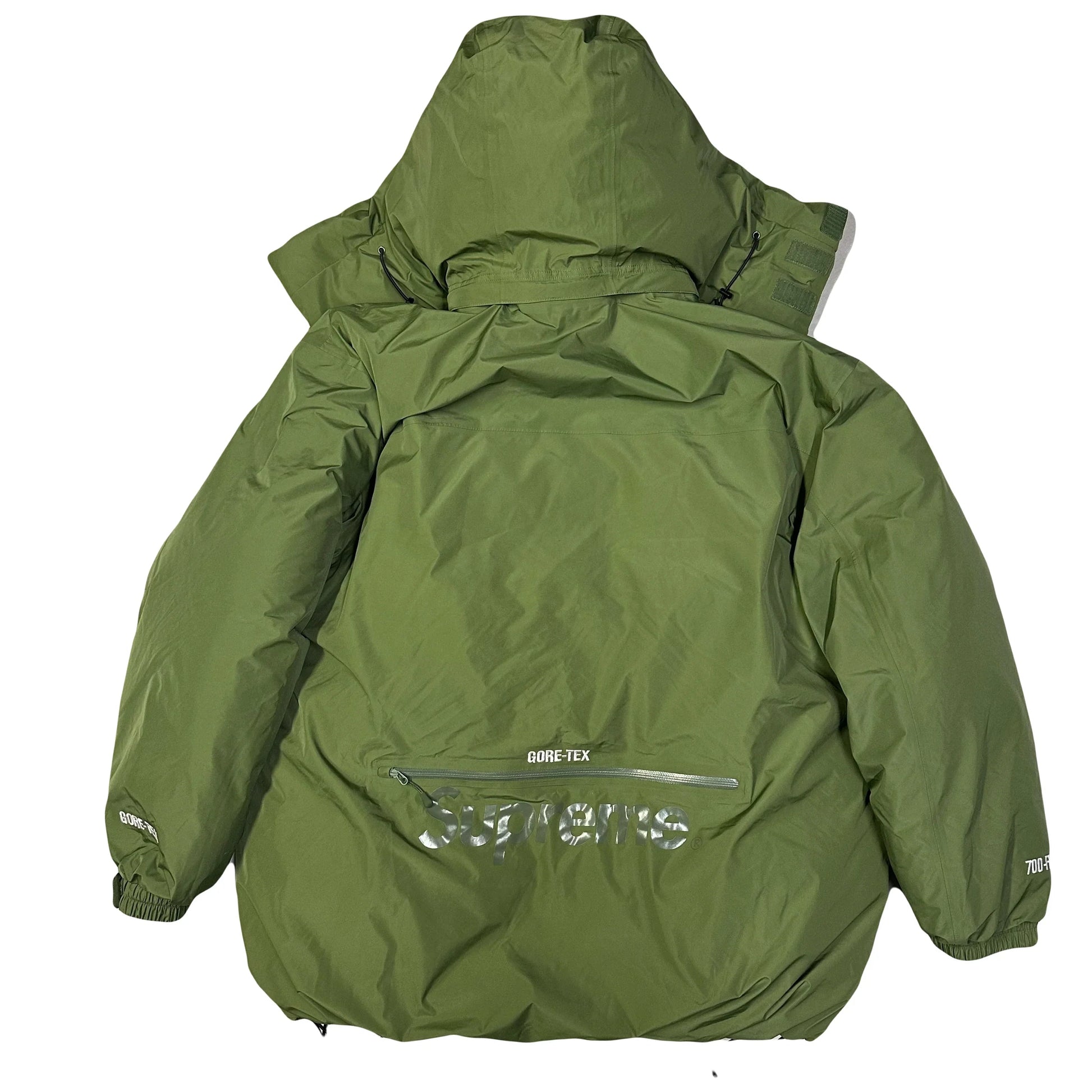 Supreme Gore-Tex Down Puffer Jacket In Olive Green (L) | Large, Green