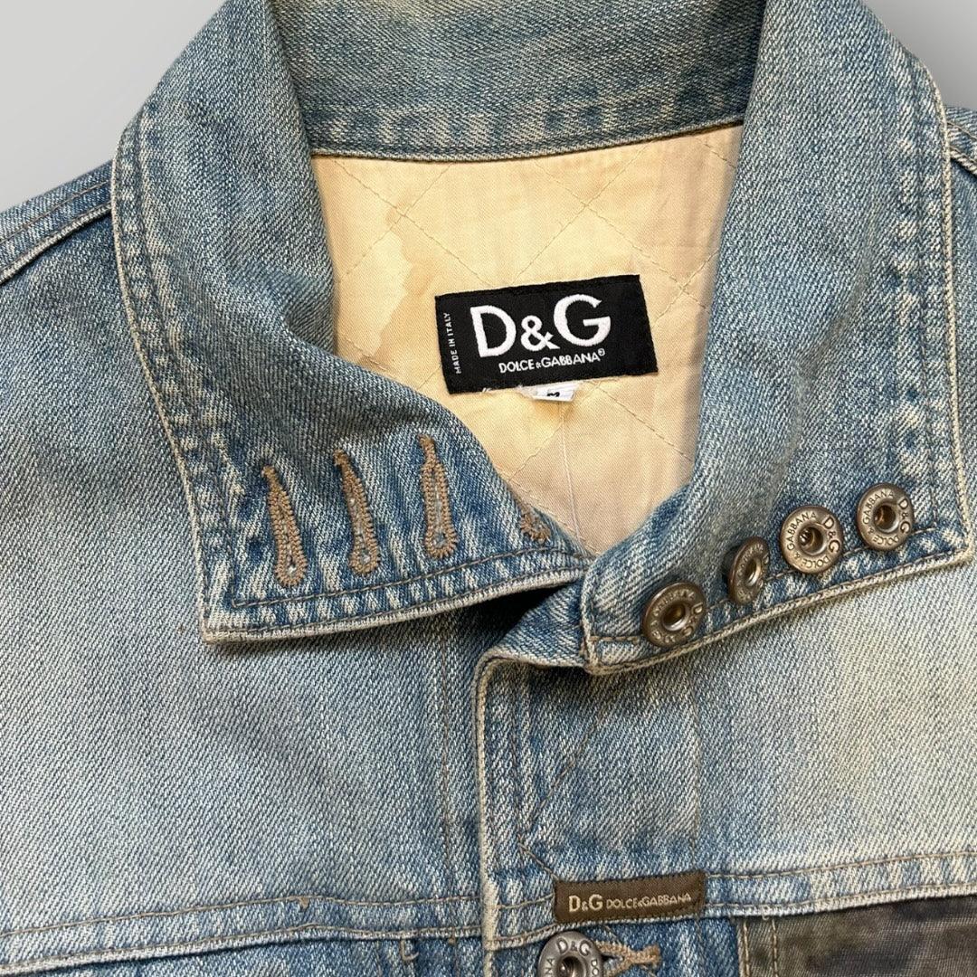 Dolce & Gabbana 2000'S Denim Camo Jacket M