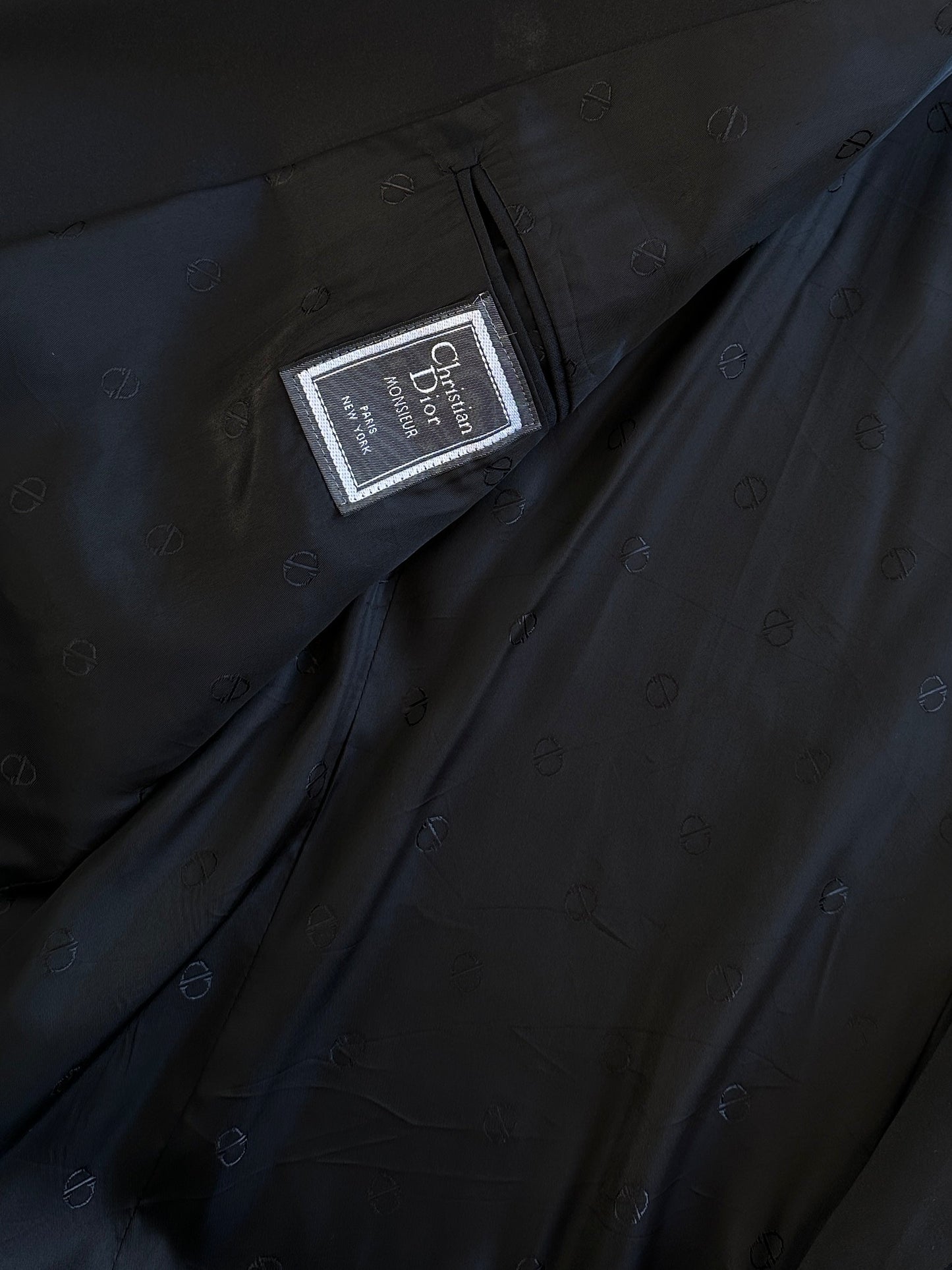 Christian Dior Monsieur 1980s Wool Tuxedo Blazer - 44R/XL