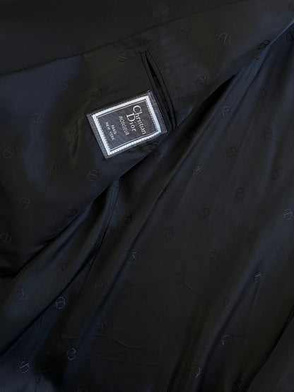 Christian Dior Monsieur 1980s Wool Tuxedo Blazer - 44R/XL