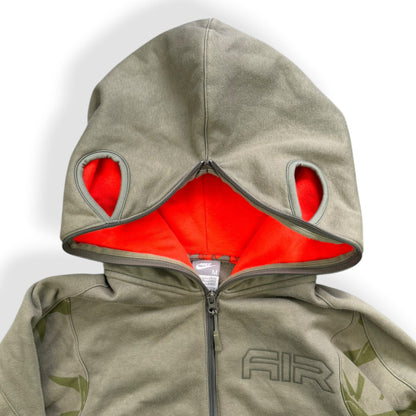 2000's Nike Air Max Full Zip Face Mask Hoodie (M) | Default Title, Green