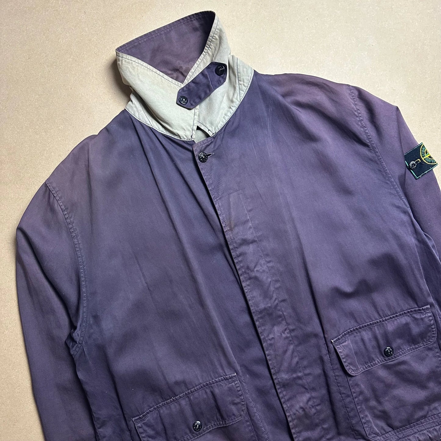S/S 1993 Midnight Blue Raso Gommato Life Safer Blouson Jacket