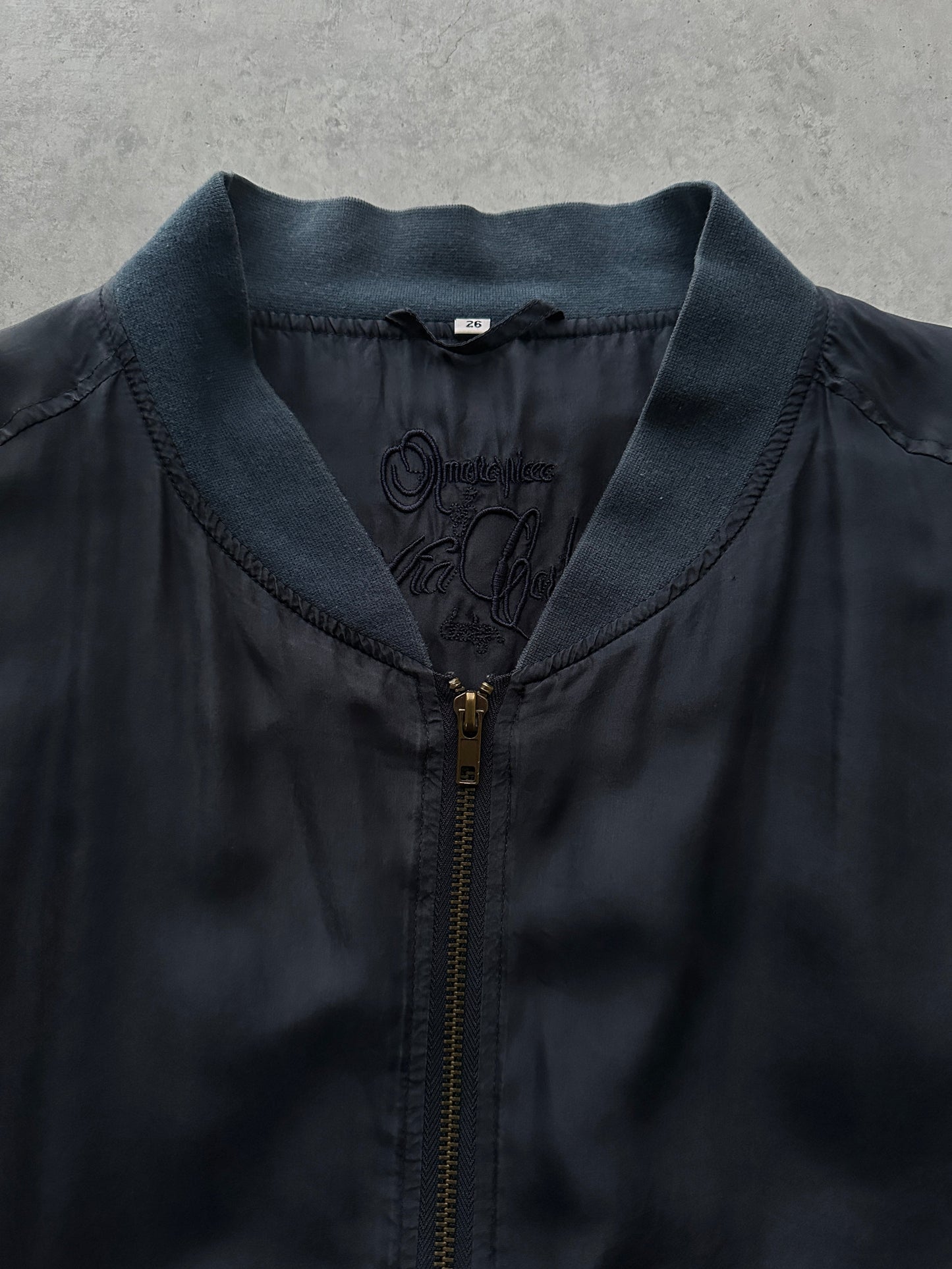 Italian Vintage 1990s Pure Silk Bomber Jacket - XL