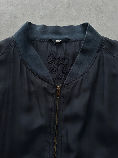 Italian Vintage 1990s Pure Silk Bomber Jacket - XL