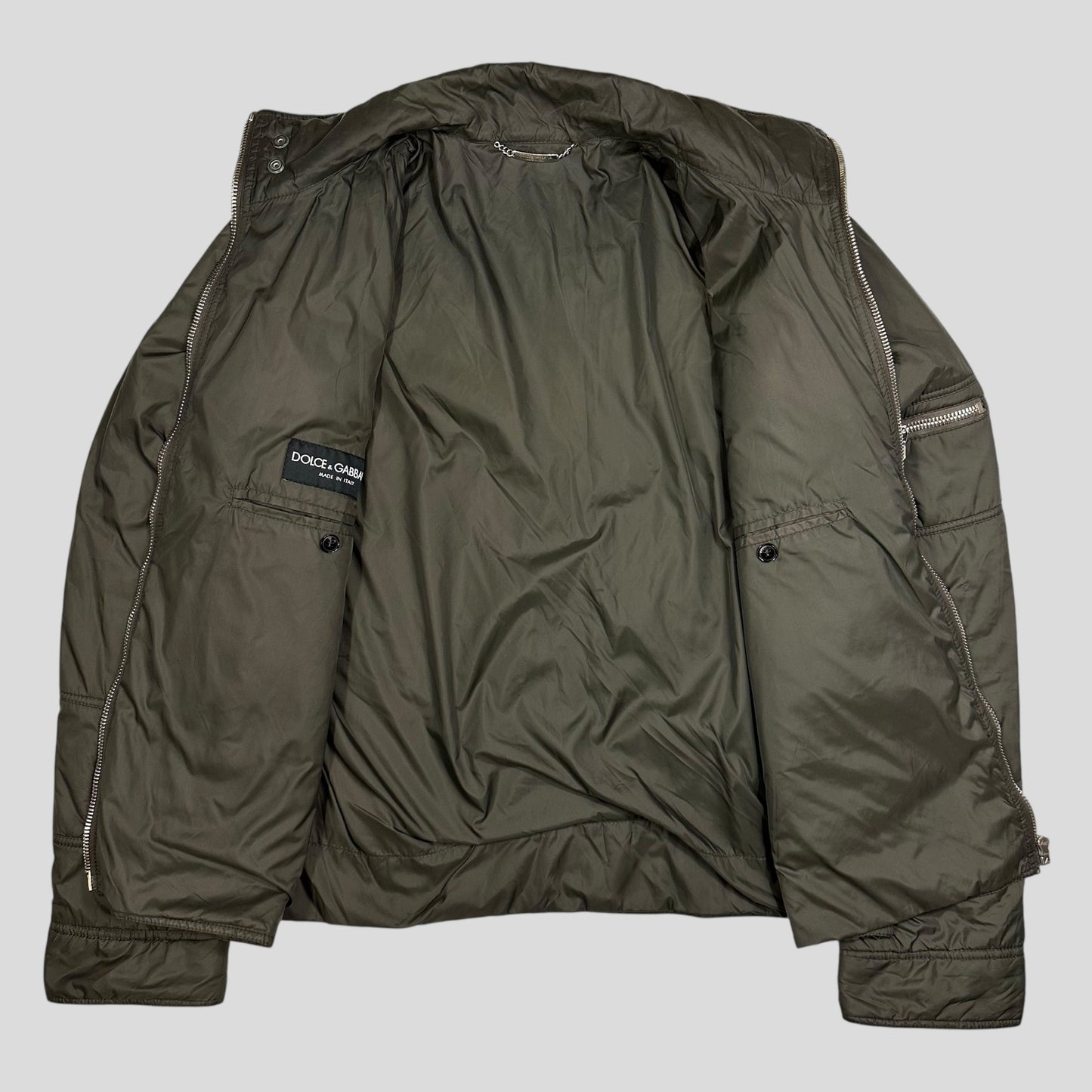 Dolce & Gabbana AW 2003 Multipocket Flight Jacket - L | Default Title, Grey