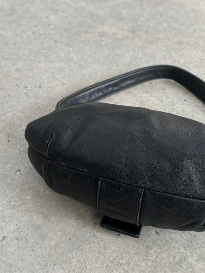 Emporio Armani 2000s Aged Leather Shoulder Bag