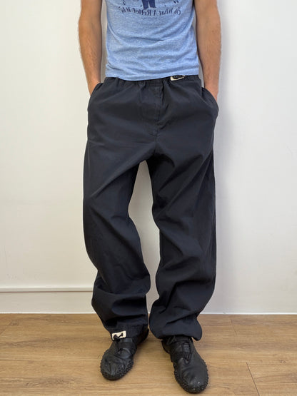 Armani Jeans 1990s Adjustable Cargo Pants | Large, Black