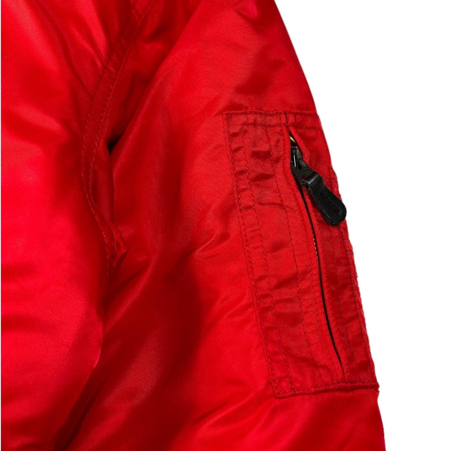 Schott NYC Red Bomber Jacket - Known Source