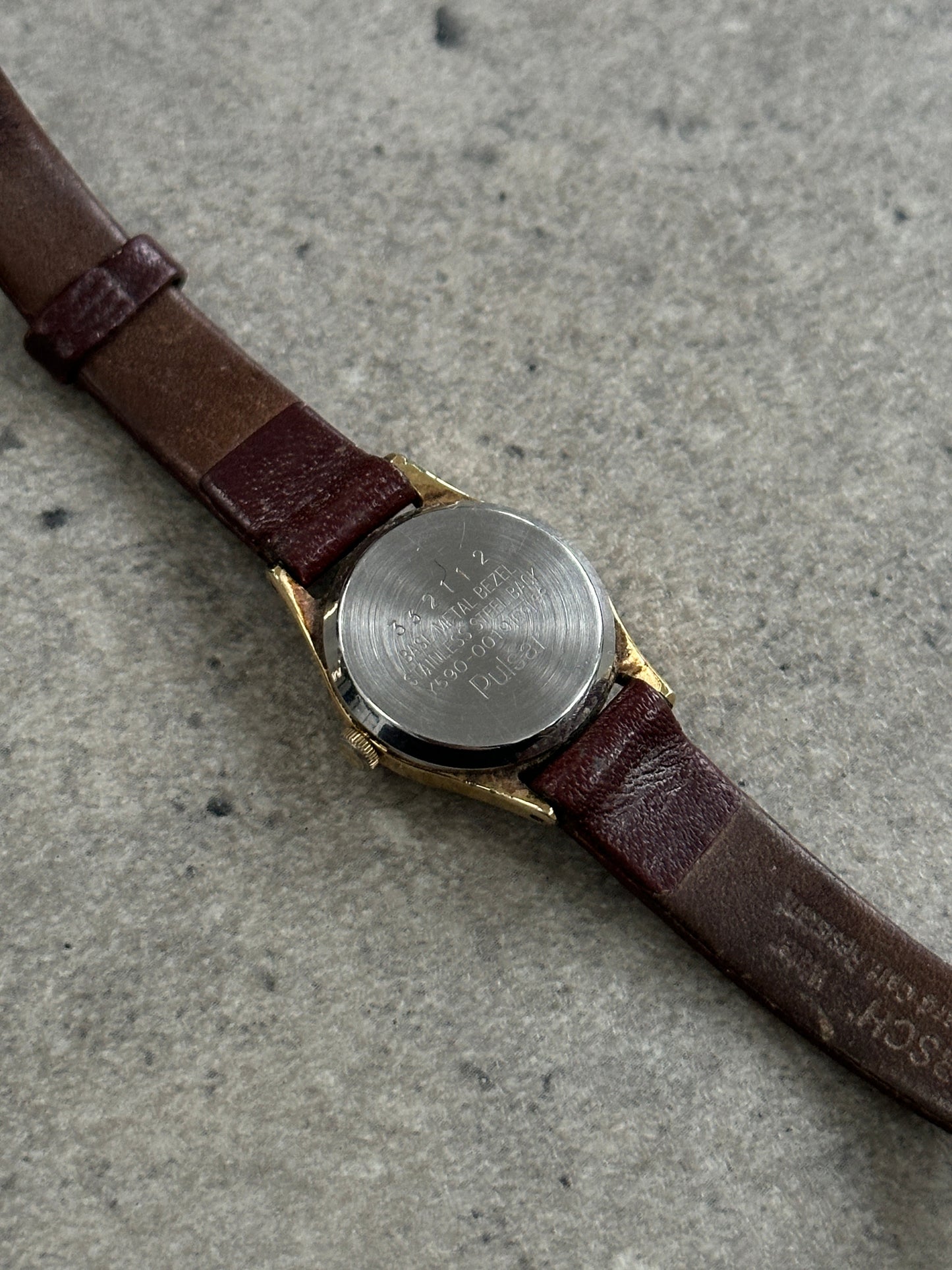 Pulsar 1990s Gold Tone Round Quartz Watch