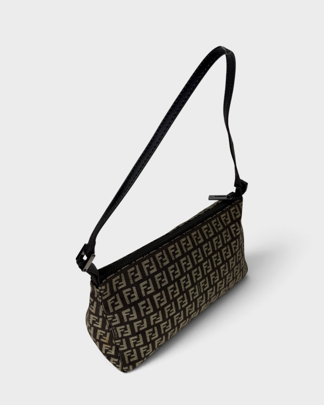 90s Fendi Zucca Brown Shoulder Bag | O/S, Multicoloured