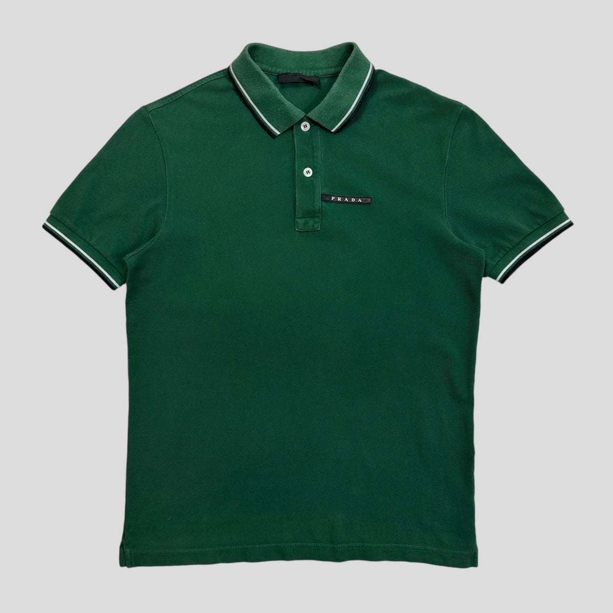 Prada Milano 2021 Forest Green Polo Shirt - S | Small, Black